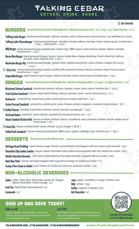 rochester wa restaurants|Menu – Talking Cedar.